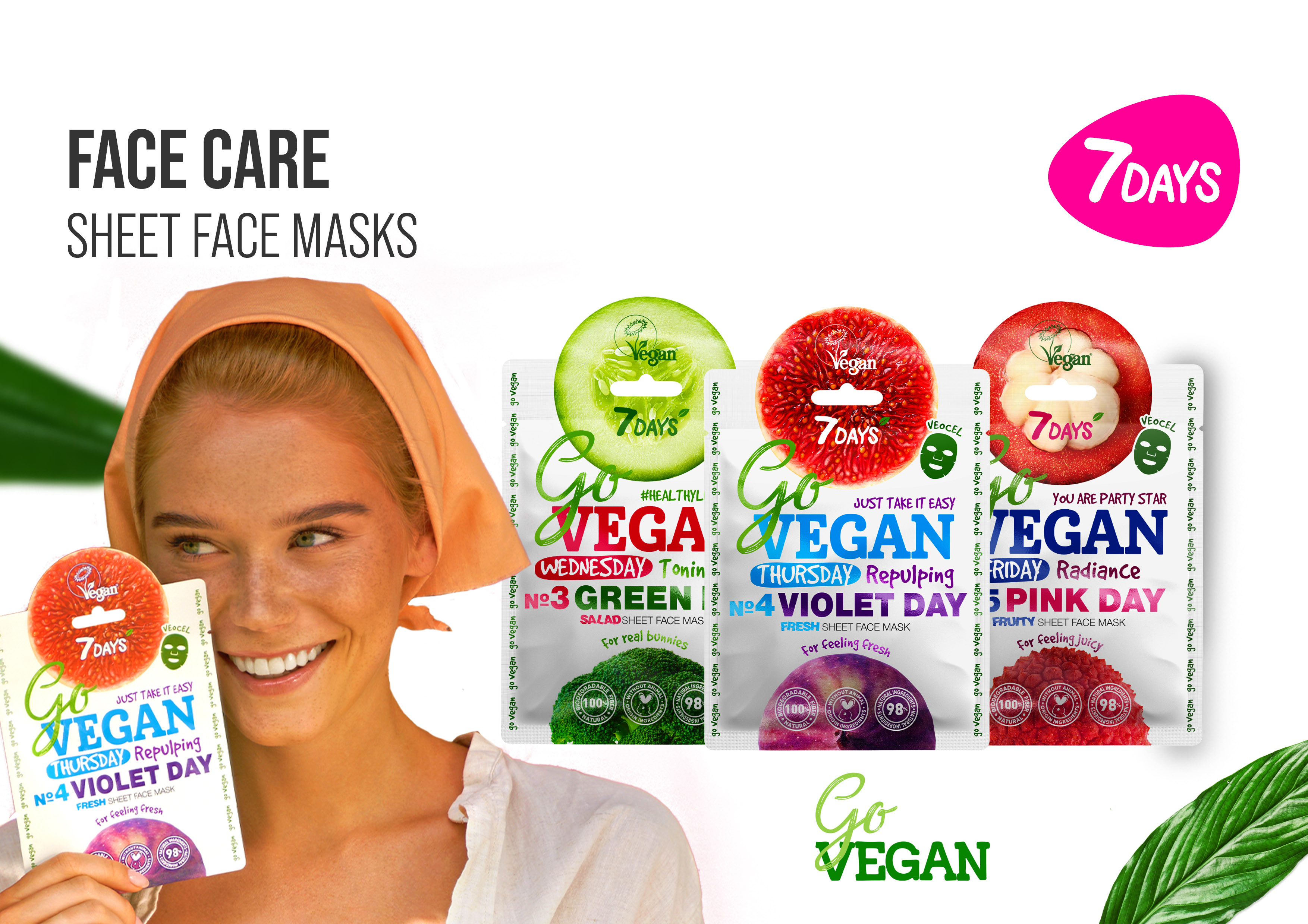 7DAYS GO VEGAN MASKS