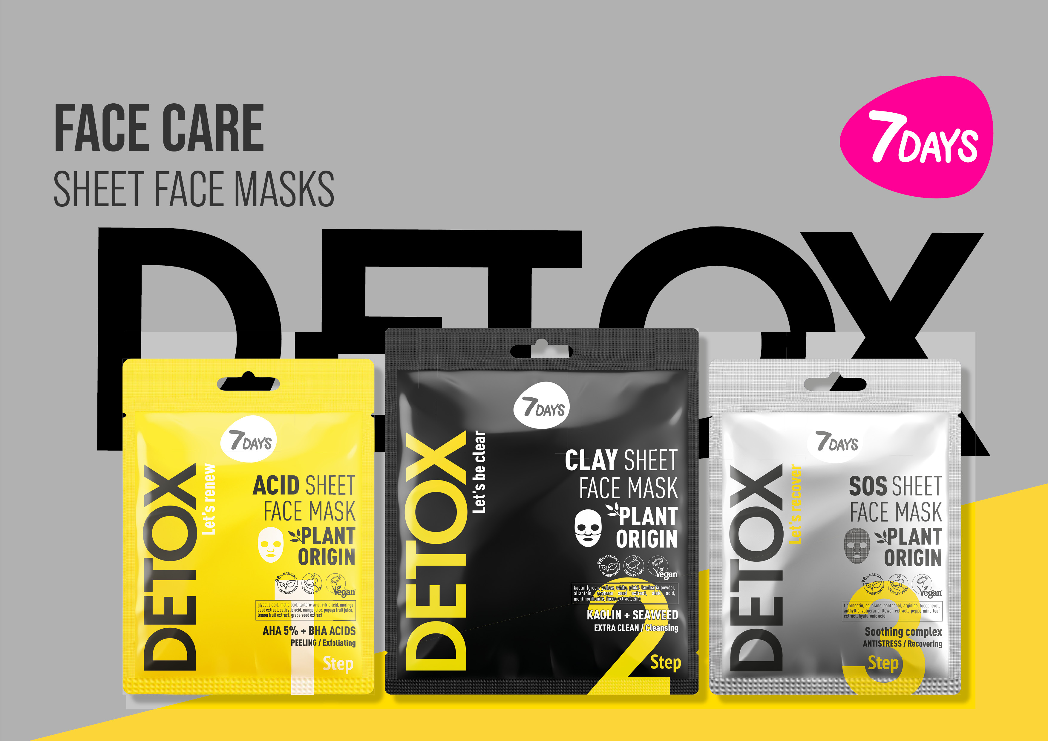 7DAYS DETOX MASKS