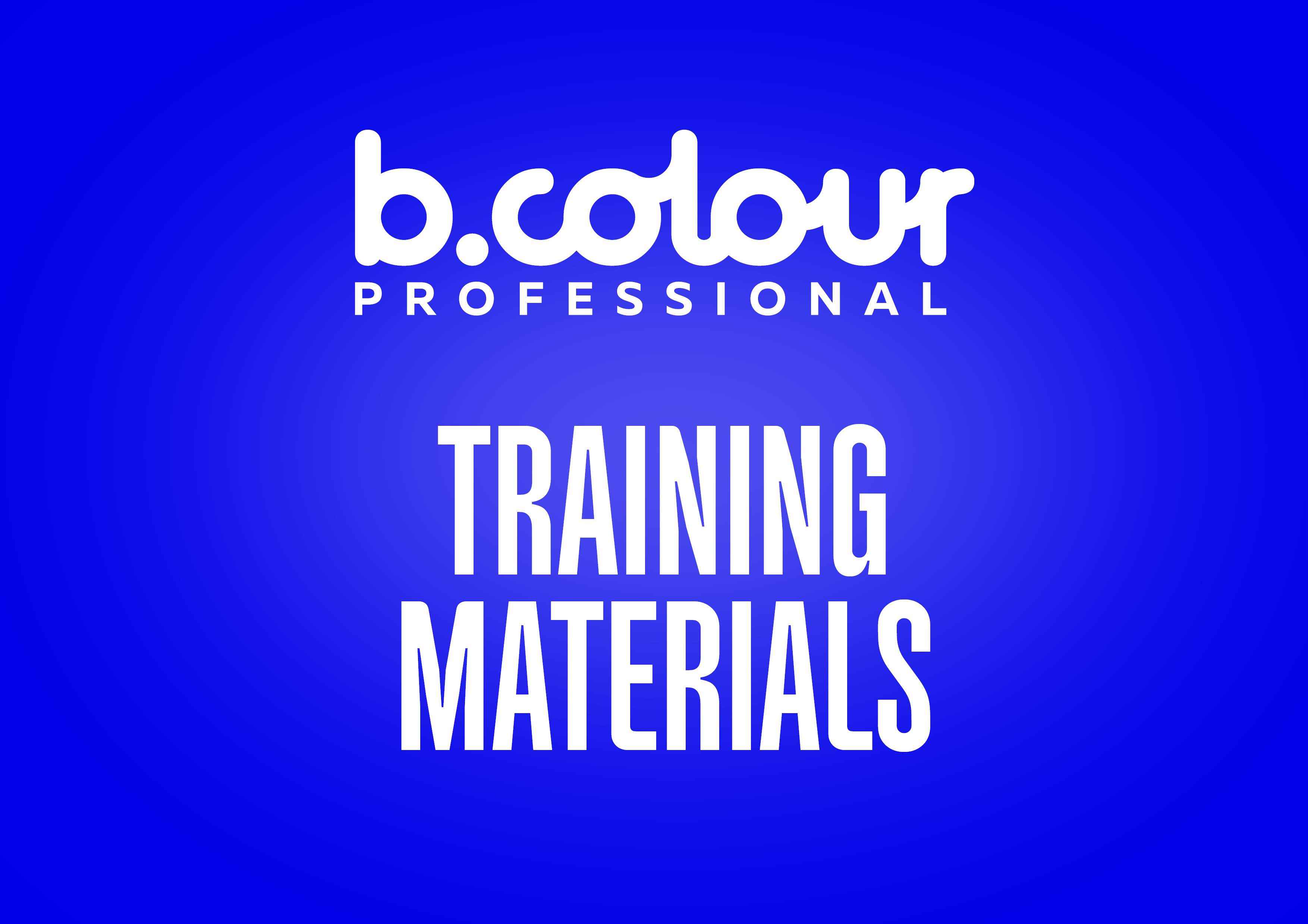 TRAINING MATERIALS B.COLOUR PROFESSIONAL