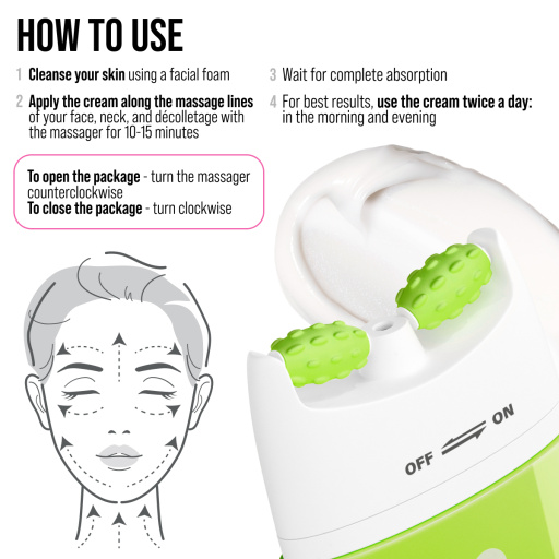 Face cream 3D massager, moisturizing and barrier repairing