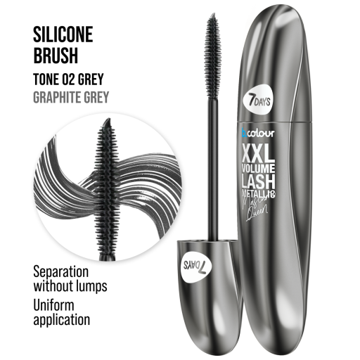 Metallic mascara 02 / Grey