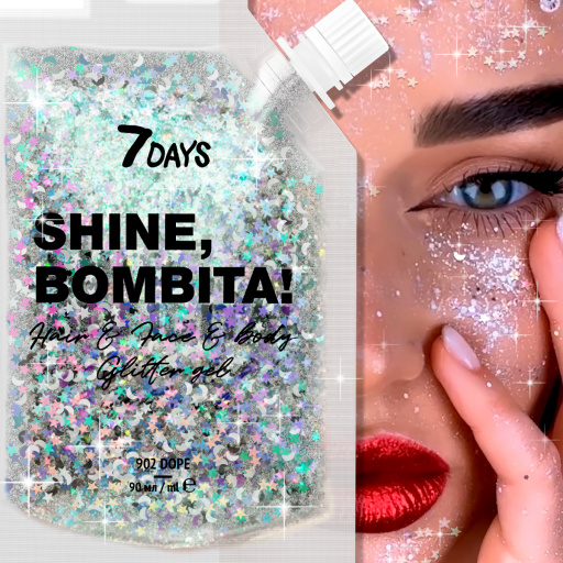 SHINE, BOMBITA! Gel-glitter for face, hair and body /902 Dope