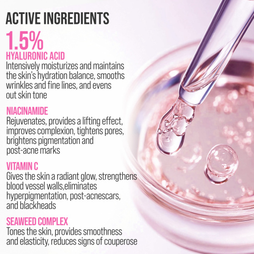 Face cream 3D massager, anti-age and moisturizing, Hyaluronic 80 ML