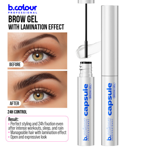  Brow gel with lamination effect / 24h Control,  B.COLOUR PROFESSIONAL CAPSULE, 4,2 ml