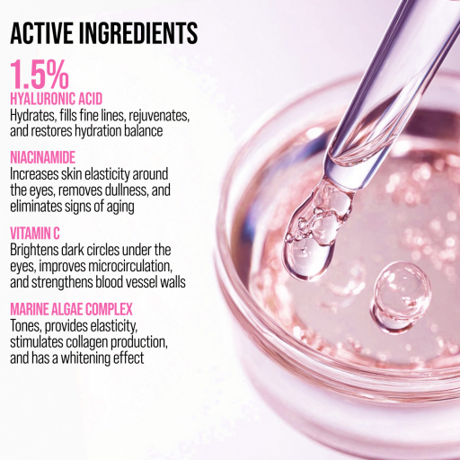 Eye cream cryo massager, anti-wrinkle and moisturizing, Hyaluronic 18 ML