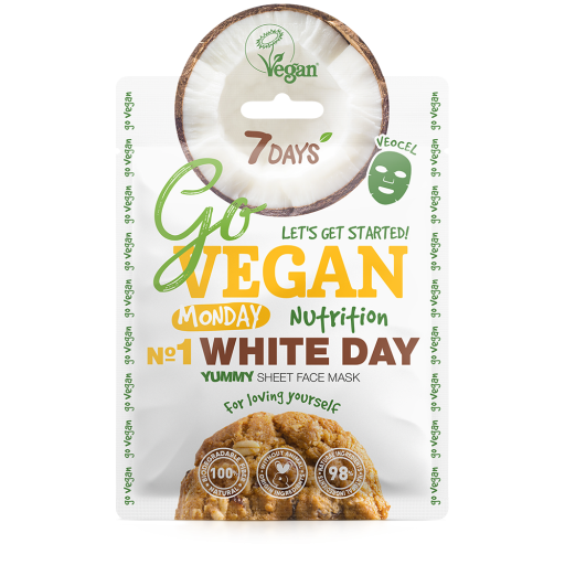 Yummy face sheet mask Monday WHITE DAY 25 g