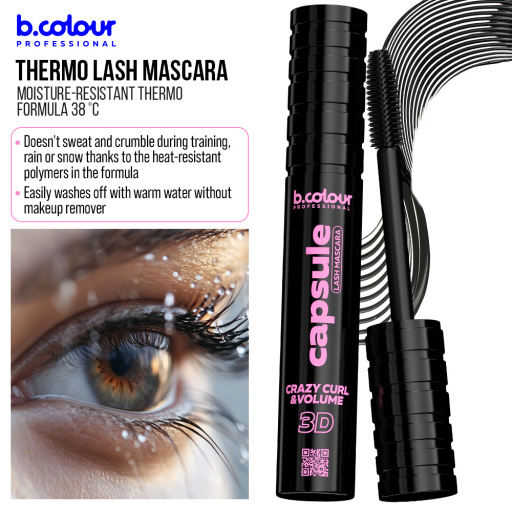 SuperStay black lash mascara / 03 Crazy curl, B.COLOUR PROFESSIONAL CAPSULE, 5,5 ml