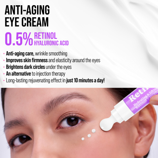 Eye cream cryo massager, anti-age and lifting, Retinol 18 ML