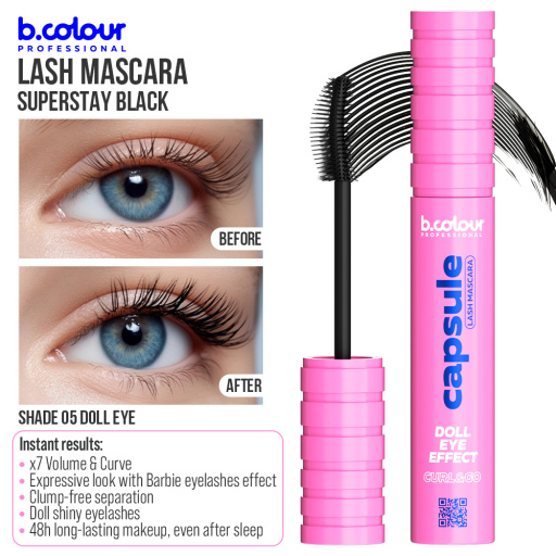 SuperStay black lash mascara / 05 Doll eye, B.COLOUR PROFESSIONAL CAPSULE, 7,3 ml