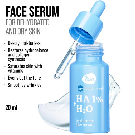Hyaluronic face serum HA+H2O