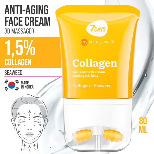 Face cream 3D massager, firming and lifting, Collagen 80 ML