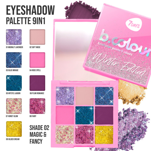 Eyeshadow palette 9 colours 02 Magic&fancy