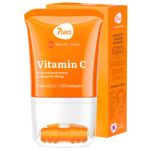 Face cream  3D massager, radiance and lifting, Vitamin C 80 ML