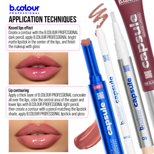 Automatic lip gloss / 03 Innovator, B.COLOUR PROFESSIONAL CAPSULE, 1,2 g