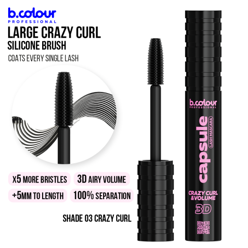 SuperStay black lash mascara / 03 Crazy curl, B.COLOUR PROFESSIONAL CAPSULE, 5,5 ml