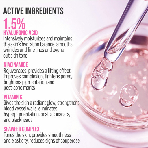 Face cream 3D massager, anti-age and moisturizing, Hyaluronic 40 ML