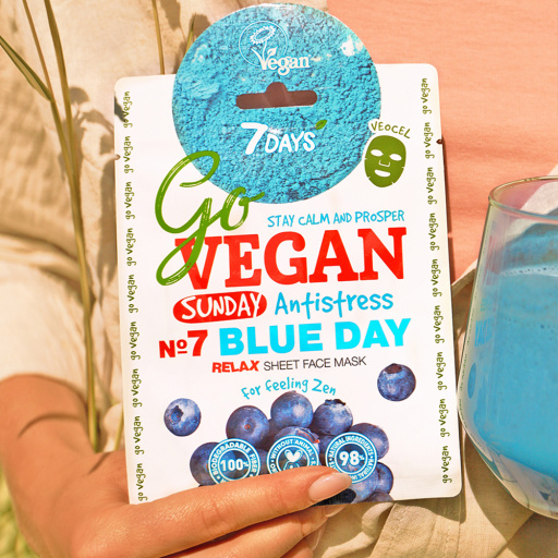 Relaxing face sheet mask Sunday BLUE DAY 25 g