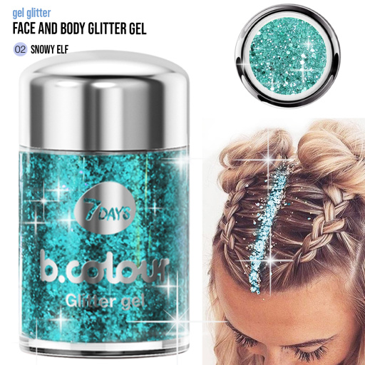 Face&body glitter gel mini 02 Snowy elf