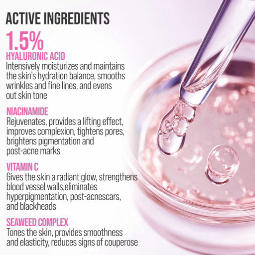 Face cream 3D massager, anti-age and moisturizing, Hyaluronic 40 ML