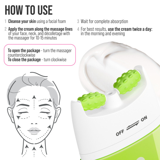 Face cream 3D massager, moisturizing and barrier repairing, Ceramide 80 ML