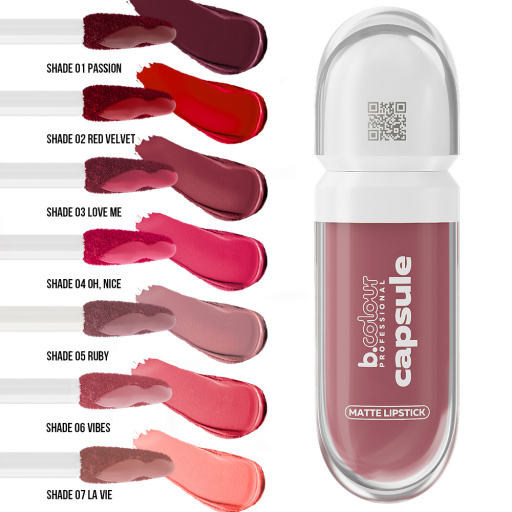 Matte liquid lipstick SuperStay / 05 Ruby, B.COLOUR PROFESSIONAL CAPSULE, 5,5 ml