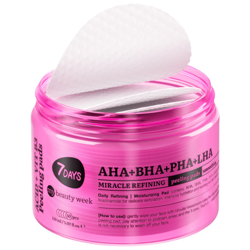 Miracle refining peeling pads for face AHA+BHA+PHA+LHA