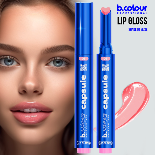 Automatic lip gloss / 01 Muse, B.COLOUR PROFESSIONAL CAPSULE, 1,2 g