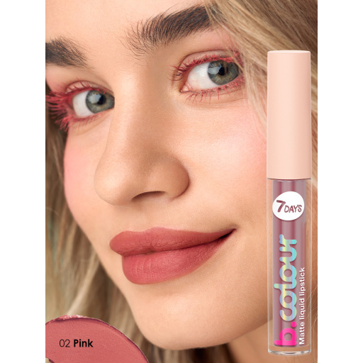 Matte liquid lipstick / 02 PINK