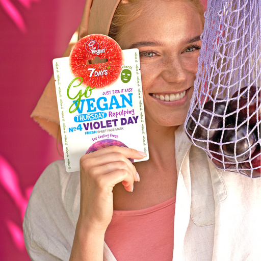 Fresh face sheet mask Thursday VIOLET DAY 25 g