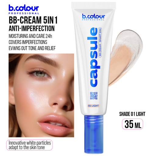 Anti-imperfection BB cream 5in1 / 01 Light, B.COLOUR PROFESSIONAL CAPSULE, 35 ml