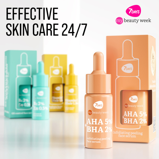 Exfoliating face serum AHA+BHA peeling