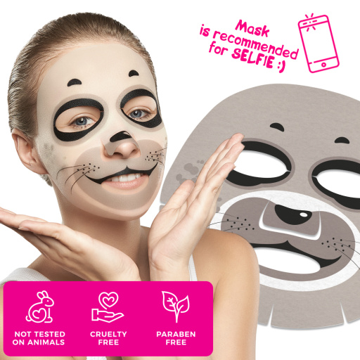 Gift set of face masks FUNNY BEAUTY SET PRETTY KITTY