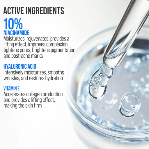 Face cream 3D massager, anti-age and depigmentation, Niacinamide 80 ML