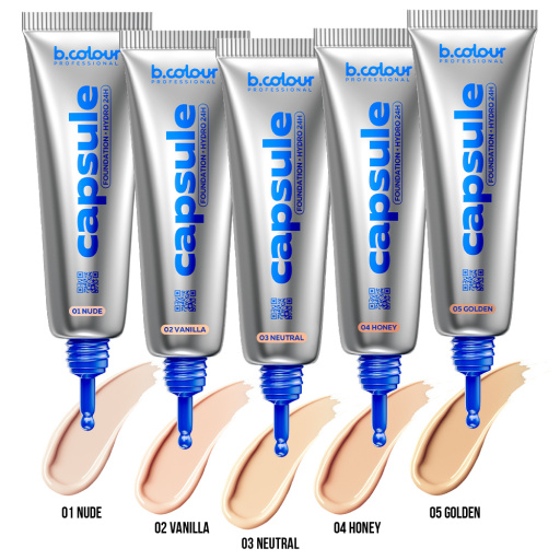 Hydrating foundation / 01 Nude, B.COLOUR PROFESSIONAL CAPSULE, 35 ml
