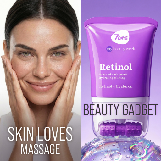 Face cream 3D massager, anti-age and lifting, Retinol & Hyaluronic Acid 80 ML