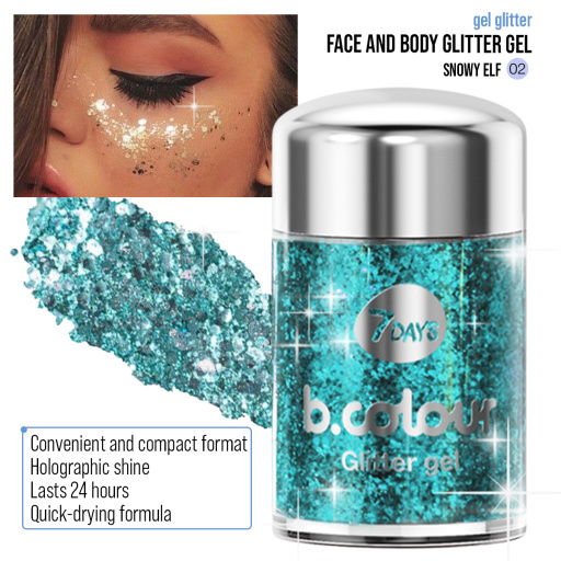 Face&body glitter gel mini 02 Snowy elf