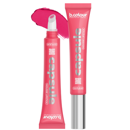 Hydrating mousse lipstick / 03 Fleur, B.COLOUR PROFESSIONAL CAPSULE, 12 ml