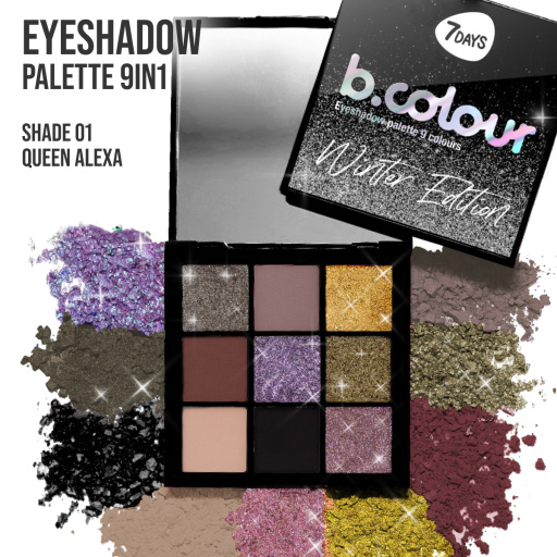 Eyeshadow palette 9 colours 01 Queen Alexa