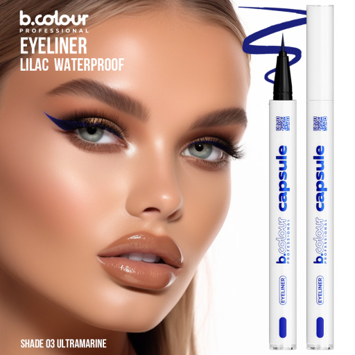 Waterproof eyeliner / 03 Ultramarine, B.COLOUR PROFESSIONAL CAPSULE, 0,5 g