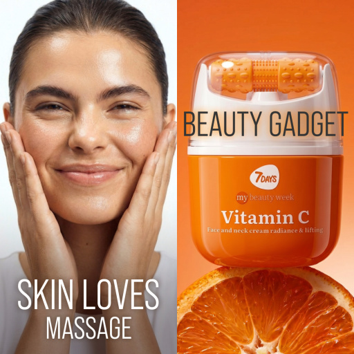 Face cream  3D massager, radiance and lifting, Vitamin C 40 ML