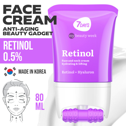 Face cream 3D massager, anti-age and lifting, Retinol & Hyaluronic Acid 80 ML