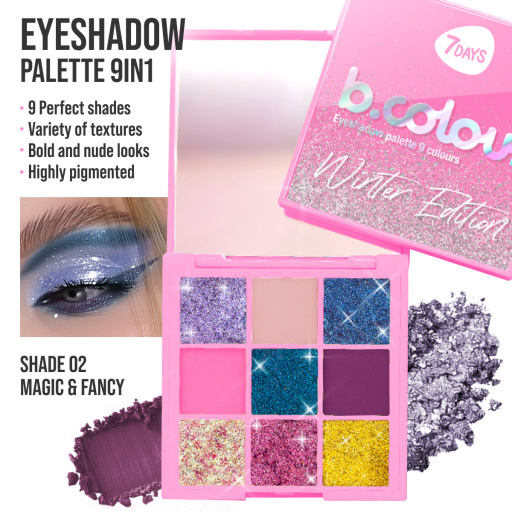 Eyeshadow palette 9 colours 02 Magic&fancy