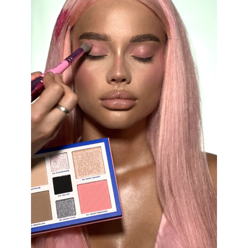 Contouring face and eyes palette / 01 Secret weapon, B.COLOUR PROFESSIONAL CAPSULE, 4*4 g , 3*1,3 g