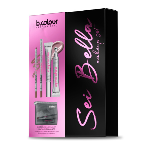 B.COLOUR PROFESSIONAL Makeup Set: Lip Gloss & Lip Liner