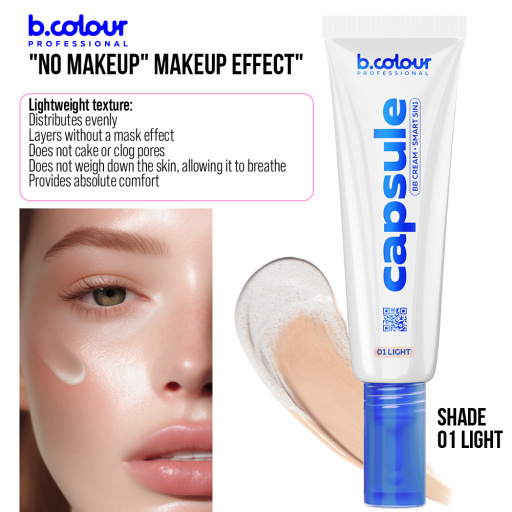 Anti-imperfection BB cream 5in1 / 01 Light, B.COLOUR PROFESSIONAL CAPSULE, 35 ml