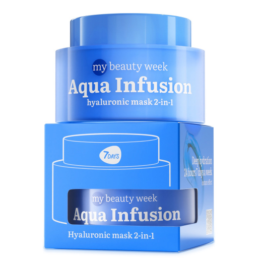 Face cream & mask, moisturizing and even tone, Hyaluronic acid, AQUA INFUSION