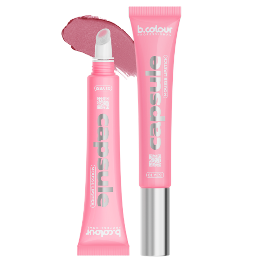 Hydrating mousse lipstick / 01 Yes!, B.COLOUR PROFESSIONAL CAPSULE, 12 ml