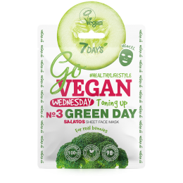 Salatos face sheet mask Wednesday GREEN DAY 25 g