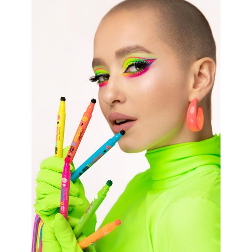 Liner & stamp UVglow / 02 LIME STAR