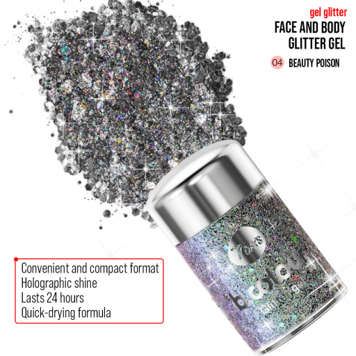 Face&body glitter gel mini 04 Beauty poison